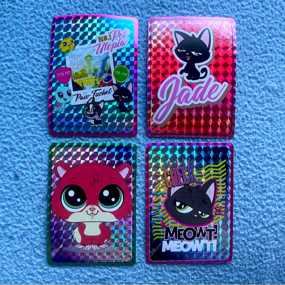 Collectable Littlest Pet Shop Holographic Trading Stickers 15/60 LPS